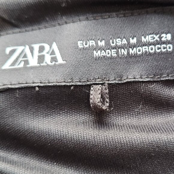 Zara Sleeveless Velvet Shimmer Maxi Dress with Back Slit Size M - Picture 11 of 12